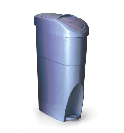 FSH-PED-002 - PEDAL SANITARY DISPOSAL BIN - PLATINUM